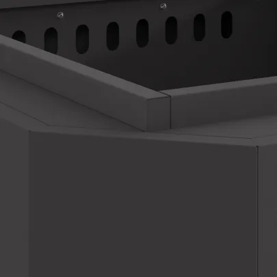 Focar Fără Fum Negru Oțel | Livrare Gratuită 7-9 Zile