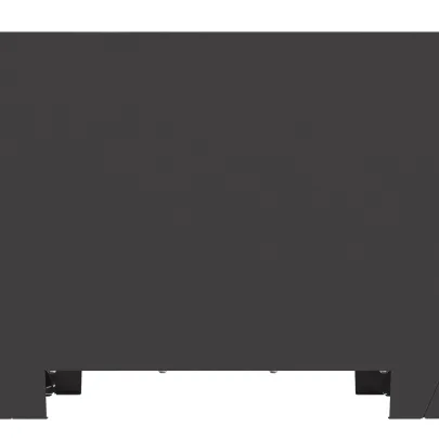 Vatră de foc - negru - pătrată - 60x60x30 cm - oțel