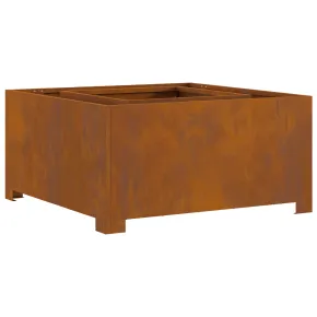 Vatră de foc pătrată - Oțel corten - Livrare gratuită 2