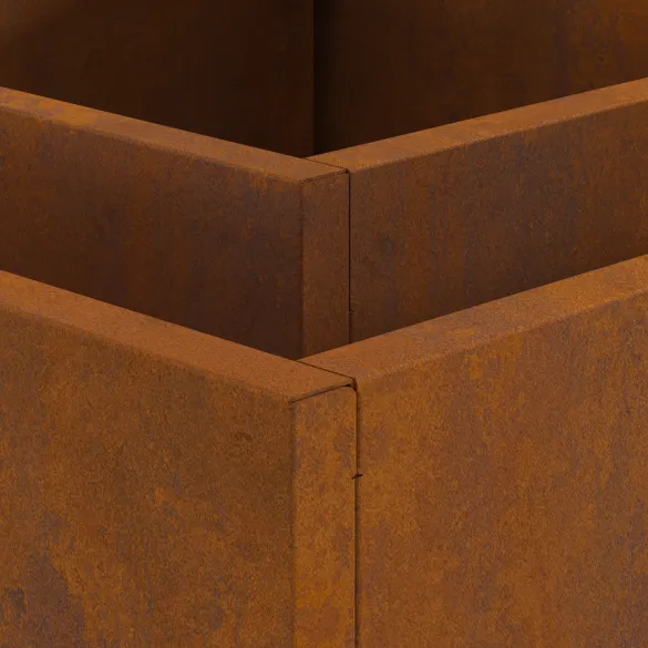 Vatră de foc pătrată din oțel corten - 60x60x30 cm Vatră de foc pătrată din oțel corten - 60x60x30 cm