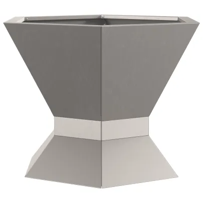 Vatră de foc hexagonal oțel corten | Livrare gratuită