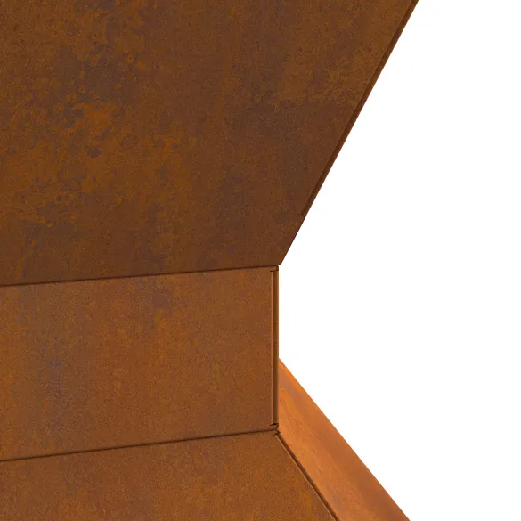 Vatră de foc hexagonal oțel corten | Livrare gratuită