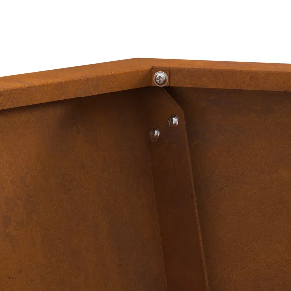 Vatră de foc hexagonal oțel corten | Livrare gratuită