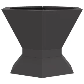 Vatră de foc hexagonală negru pentru exterior | Comandă acum 2