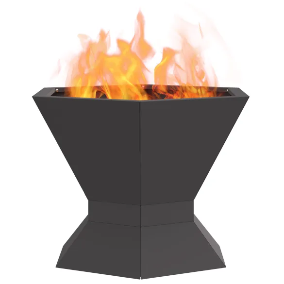 Vatră de foc hexagonală negru pentru exterior | Comandă acum Vatră de foc hexagonală negru pentru exterior | Comandă acum