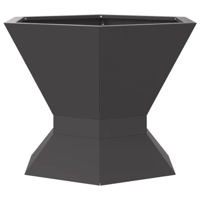 Vatră de foc hexagonală negru pentru exterior | Comandă acum