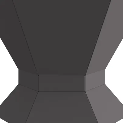 Vatră de foc hexagonală negru pentru exterior | Comandă acum