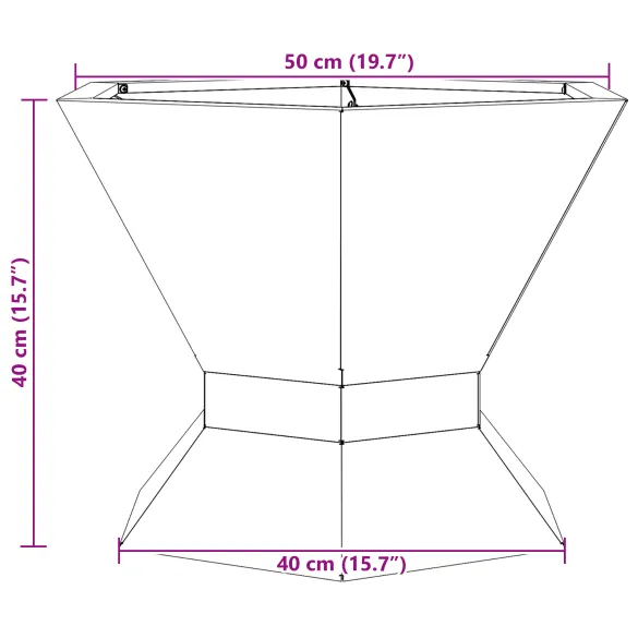 Vatră de foc hexagonală negru pentru exterior | Comandă acum Vatră de foc hexagonală negru pentru exterior | Comandă acum