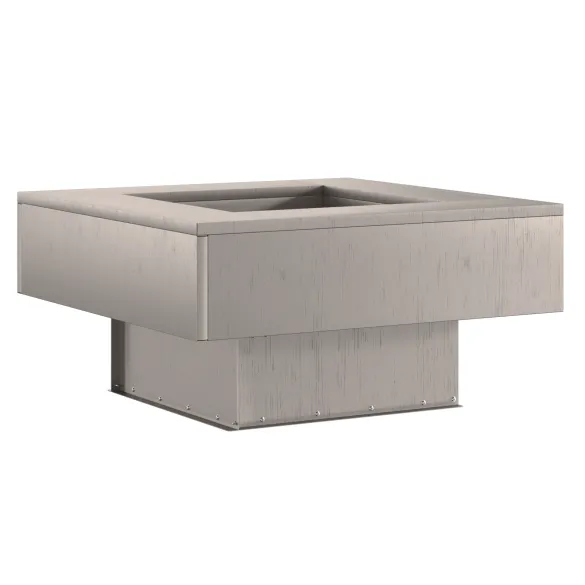 Focar Pătrat 60x60 cm din Oțel Corten pentru Grădină Focar Pătrat 60x60 cm din Oțel Corten pentru Grădină