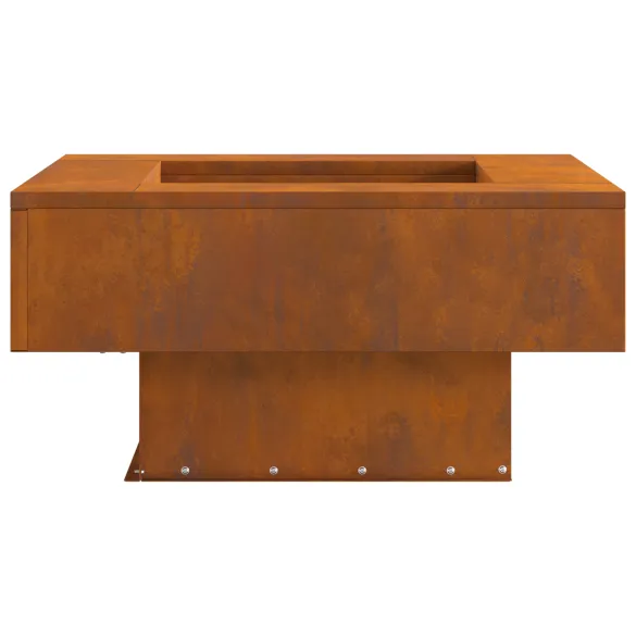 Focar Pătrat 60x60 cm din Oțel Corten pentru Grădină Focar Pătrat 60x60 cm din Oțel Corten pentru Grădină