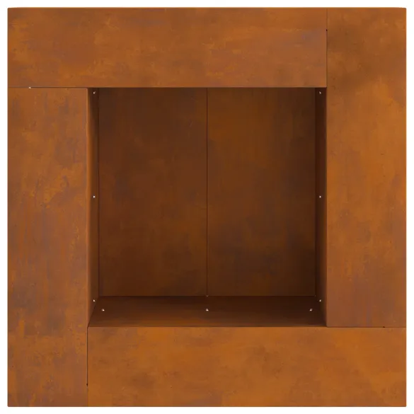Focar Pătrat 60x60 cm din Oțel Corten pentru Grădină Focar Pătrat 60x60 cm din Oțel Corten pentru Grădină