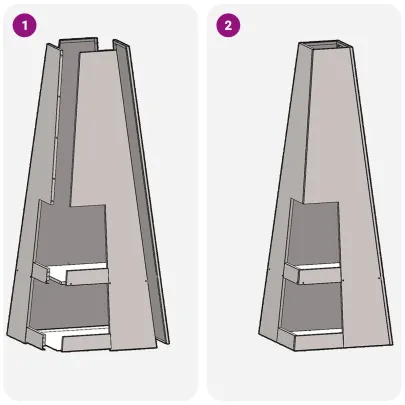 Vatră de foc cu depozitare lemne - Negru - Oțel | Comandă Acum