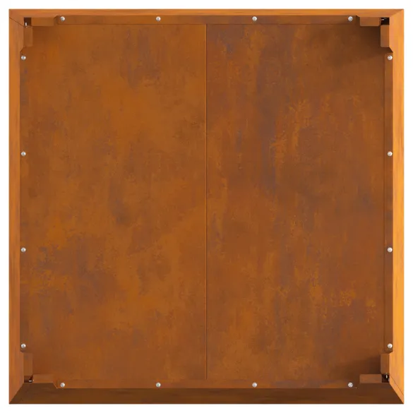 Focar Pătrat Oțel Corten Rezistent la Intemperii | Livrare Gratuită