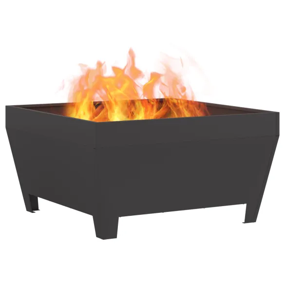 Foc de Tabără Pătrat Negru Oțel | Livrare Gratuită Foc de Tabără Pătrat Negru Oțel | Livrare Gratuită