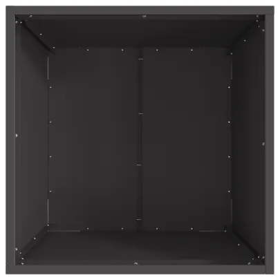 Focar Pătrat Negru Oțel pentru Grădină | Livrare Gratuită