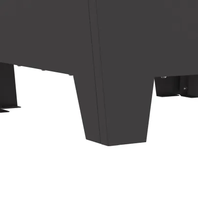 Focar Pătrat Negru Oțel pentru Grădină | Livrare Gratuită