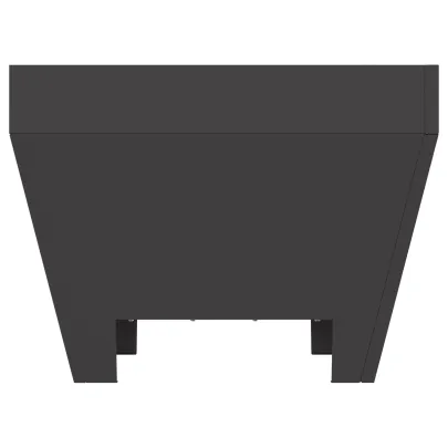 Focar Pătrat Negru Oțel pentru Grădină | Livrare Gratuită