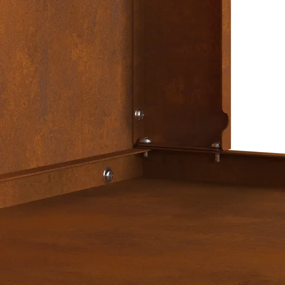 Vatră de foc exterior cu horn - Oțel corten | Livrare gratuită Vatră de foc exterior cu horn - Oțel corten | Livrare gratuită