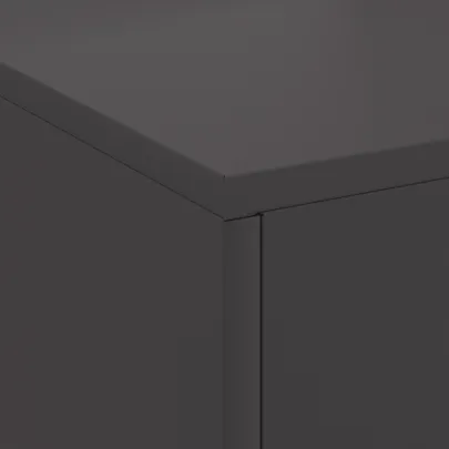 Vatră de foc exterior cu horn - negru mat - oțel rezistent