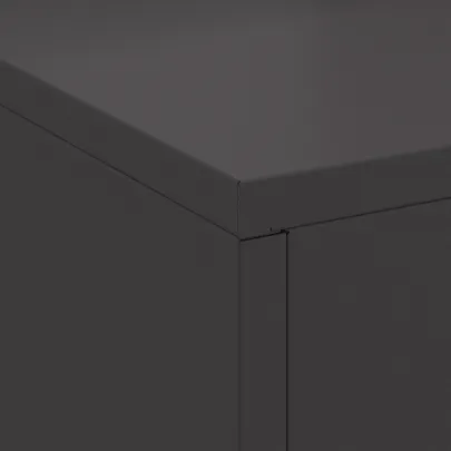 Vatră de foc cu horn negru, oțel | Livrare gratuită