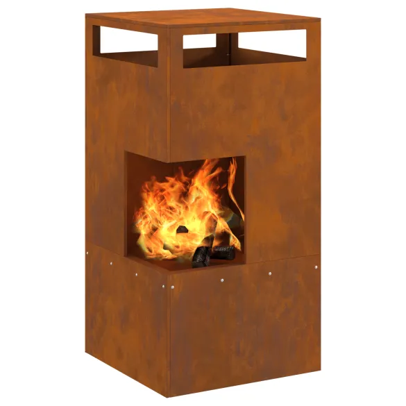 Vatră de foc exterior - oțel corten | Livrare gratuită Vatră de foc exterior - oțel corten | Livrare gratuită