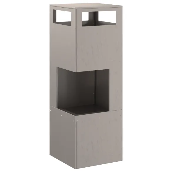 Vatră de foc pătrată din oțel corten - Livrare gratuită