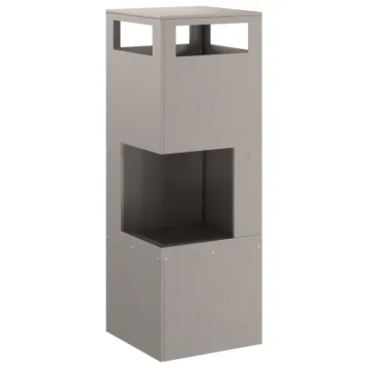 Vatră de foc pătrată din oțel corten - Livrare gratuită