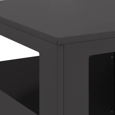 Vatră de foc pătrată negră - Oțel rezistent la rugină