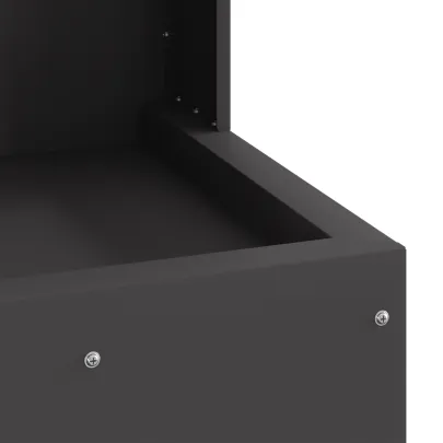 Vatră de foc pătrată negră - Oțel rezistent la rugină