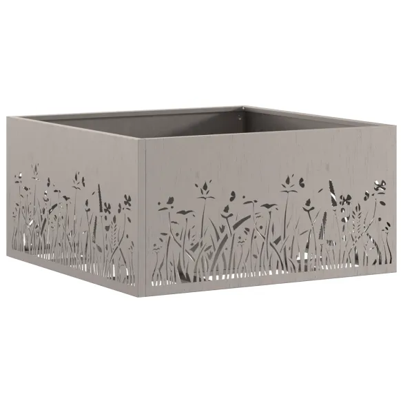 Vatră de foc pătrată din oțel corten - 60x60x30 cm Vatră de foc pătrată din oțel corten - 60x60x30 cm