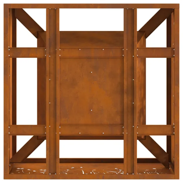 Vatră de foc pătrată din oțel corten - 60x60x30 cm Vatră de foc pătrată din oțel corten - 60x60x30 cm