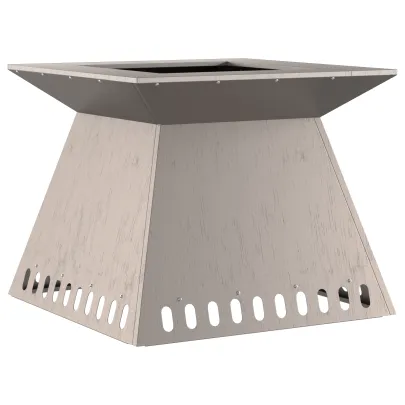 Vatră de foc Corten 60x60x50 cm - Livrare Gratuită