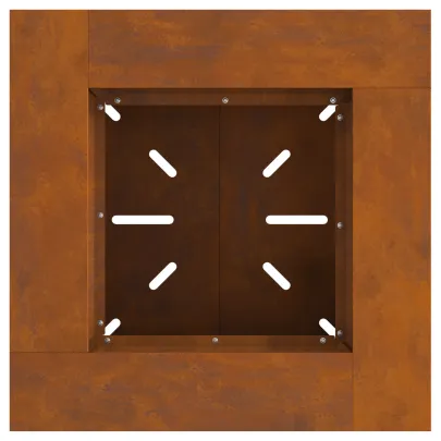 Vatră de foc Corten 60x60x50 cm - Livrare Gratuită