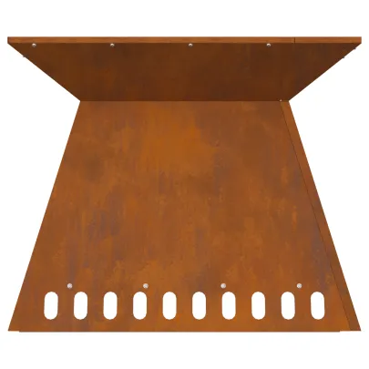 Vatră de foc Corten 60x60x50 cm - Livrare Gratuită