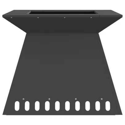 Vatră de Foc Exterior - Negru Mat - Oțel Rezistent