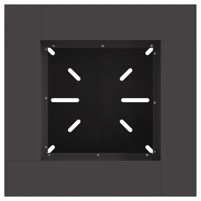 Vatră de Foc Exterior - Negru Mat - Oțel Rezistent