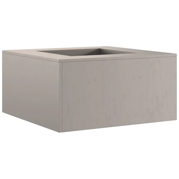 Vatră de foc pătrată din oțel corten - 80x80x40 cm Vatră de foc pătrată din oțel corten - 80x80x40 cm
