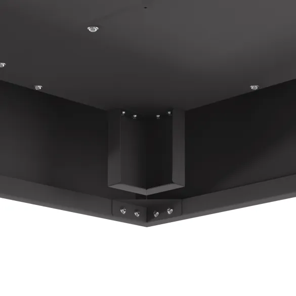 Vatră de Foc Exterior Pătrată 60x60x30 cm - Negru - Oțel