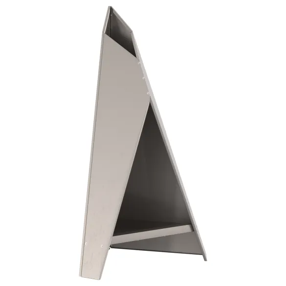 Vatră de foc exterior - oțel negru piramidal | Livrare gratuită