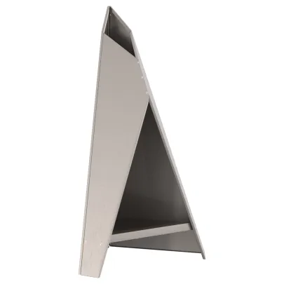 Vatră de foc exterior - oțel negru piramidal | Livrare gratuită