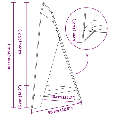 Vatră de foc exterior - oțel negru piramidal | Livrare gratuită