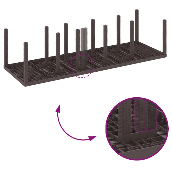 Masă Grădină Poliratan Maro Extensibilă - Livrare Gratuită