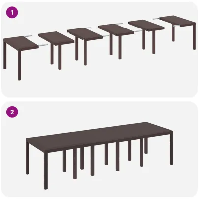 Masă Grădină Poliratan Maro Extensibilă - Livrare Gratuită