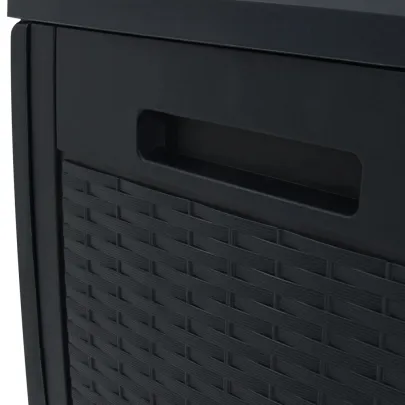 Ladă Depozitare Grădină Antracit 310L Polipropilenă | Livrare Gratuită