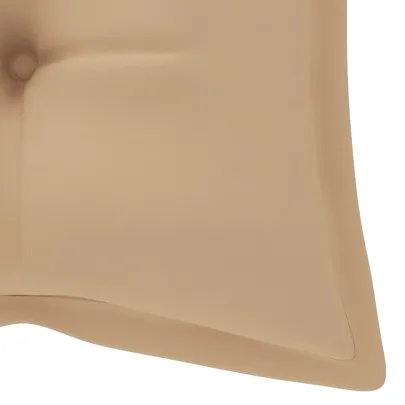 Bancă Grădină Lemn Tec cu Pernă - 120 cm | Livrare Gratuită