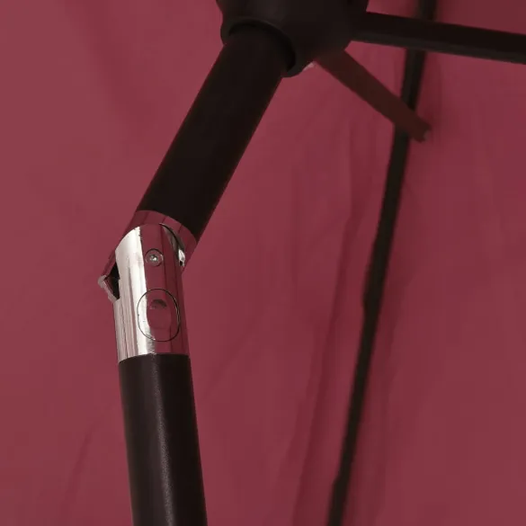 Umbrelă de soare cu LED-uri solare, 300 cm | Livrare Gratuită