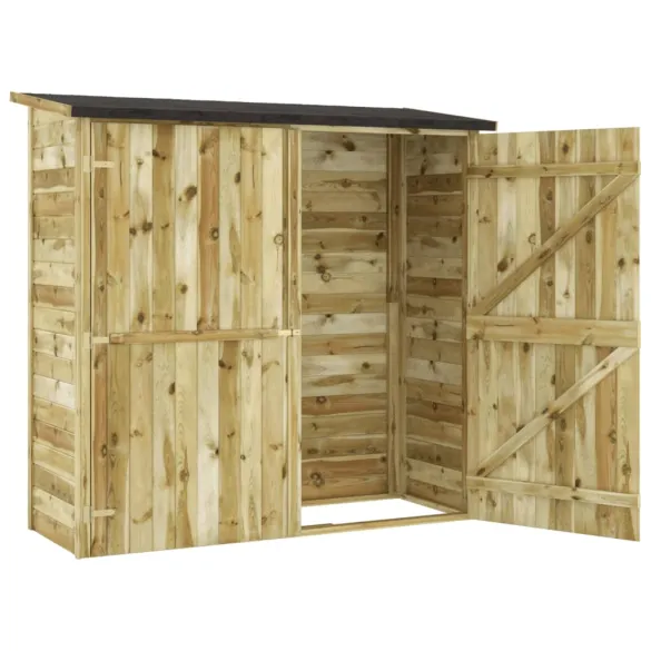 Șopron Unelte Grădină - Lemn Pin Impregnat - Depozitare Sigură