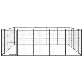 Padoc Câini Exterior 36,3 m² - Oțel | Livrare Gratuită 2