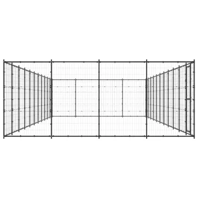 Padoc Câini Exterior 53m² Oțel | Livrare Gratuită