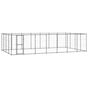Padoc Câini Exterior 33,88 m² Oțel | Livrare Gratuită